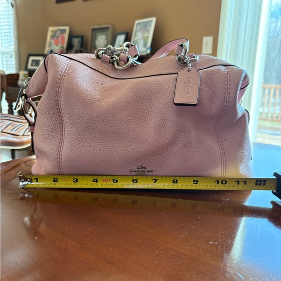 Coach Light Pink Leather Satchel - Picture 7 of 8